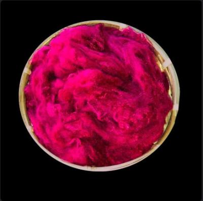 China Solid Dope Dyed Recycled Polyester Staple Fiber With Excellent Color Fastness for sale