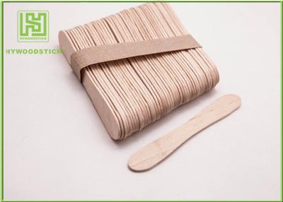 China Disposable Lolly Pop Ice Cream Wooden Sticks , 114mm Natural Wooden Sticks for sale