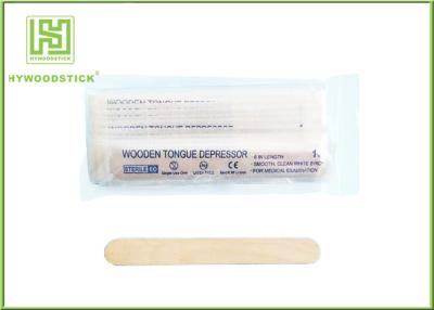 China Espátula de madera biodegradable del laboratorio del depresor de lengua pequeña para el laboratorio en venta