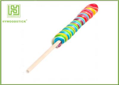 China Large Coloured Lollipop Sticks Cute , Smoothly Decorative Candy Apple Sticks for sale