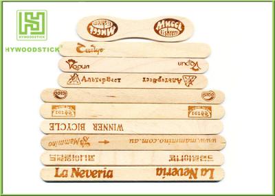 China Personalized Natural Wood Sticks With Brand Logo 100mm - 300mm Length for sale