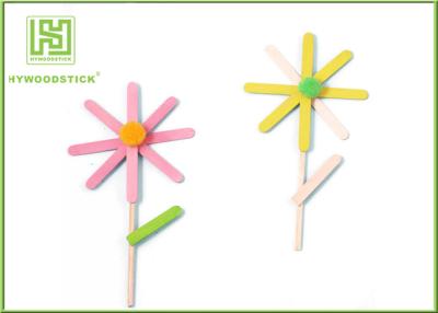 China Education DIY Lollipop Sticks , 150 / 200mm Colored Popsicle Sticks Crafts for sale