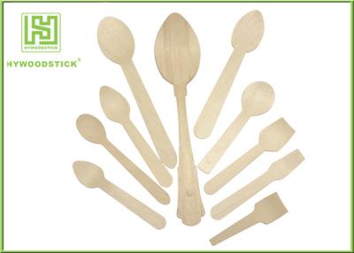 China Healthy Disposable Wooden Cutlery Dinner Ice Cream Spoons In Different Shapes for sale