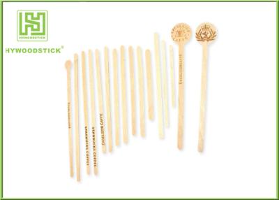 China Eco Disposable Wooden Coffee Stirrer Sticks / Wooden Swizzle Sticks For Cafe Bar for sale