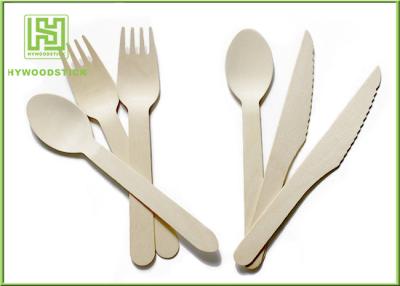 China Food Grade Premium Birch Disposable Eco Friendly Wooden Cutlery Fork Knife Spoon for sale