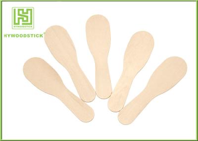 China Customized Shape and Size 93mm Flat Edge Ice Cream Spoon Sticks for sale