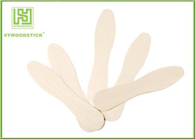 China Biodegradable Flat Edge Personalized Wooden Ice Cream Spoons Eco - Friendly for sale