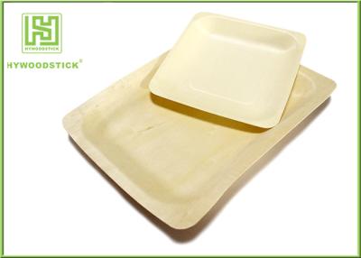 China 10'' Thanksgiving Holiday Disposable Wooden Plates Natural Barbecue / Sandwich Tray For Picnic for sale