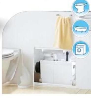 China Aufweichende Pumpen-lärmarme Dusche Waschbecken-Toilette Macerator-Pumpe Saniplus zu verkaufen