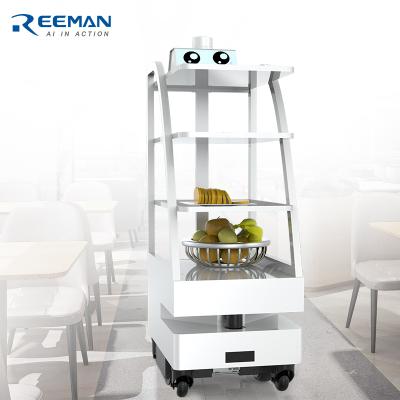 China food & Beverage Factory Waiter Robot Factory Price Hotel Dish Delivery Robot No Touch Food Delivery Robot For Restaurant for sale