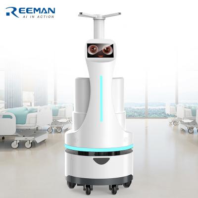 China restaurant & Hotel supplies Reeman remote control automatic robot spray intelligent spray sterilization robot hygiene and disinfection robot for sale