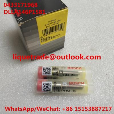 China BOSCH Injector nozzle DLLA146P1581, 0433171968 , DLLA 146 P 1581, 0 433 171 968 for 0445120067, 04290987, 20798683 for sale