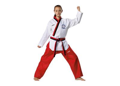 Chine Gi uniforme femelle du Taekwondo, usage uniforme de combattant blanc du Taekwondo à vendre