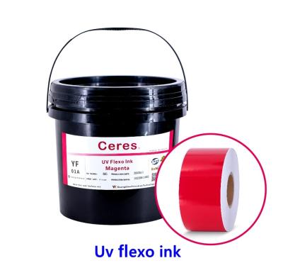 China UVflexo-Inkt CMYK en Panton-Kleuren Te koop