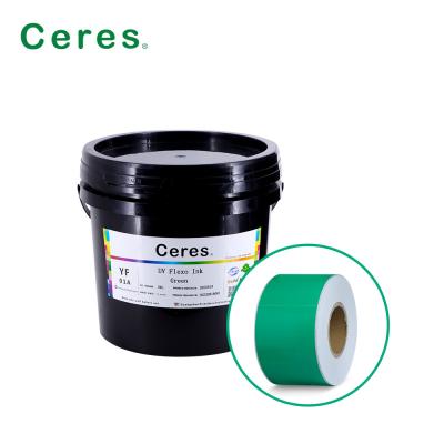 China Rohs Green Uv Flexo Ink Panton Color For Paper And Plastic en venta
