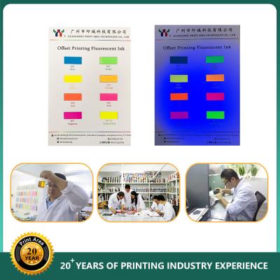 中国 Ecoの溶媒オフセット印刷 インク性質の紫外線乾燥したペーパー蛍光印刷インキ 販売のため