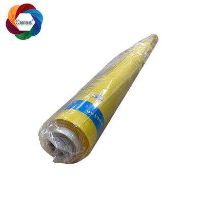 China Yellow Min 20N Polyester Mesh Cloth 50m Length Printing Bolting Silk Screen Cloth for sale