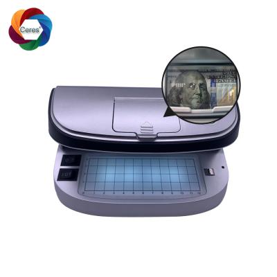 China Watermark UV Offset Printing Material Magnetic Counterfeit Money Detector Machine for sale