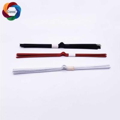 China 2mm 200mm Nylon Coated Double Loop Wire 115mm Length Metal Wall Hook for sale