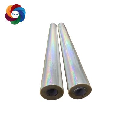 China Holographic Heat Laminating Film Laser 21 Mic Thickness High Gloss Film for sale