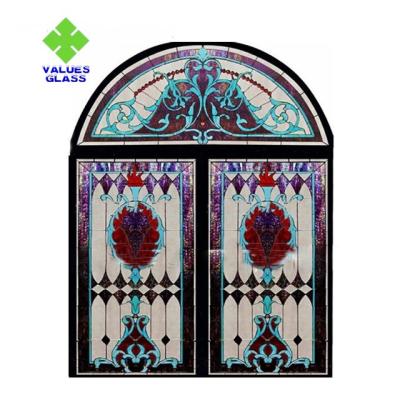 China Church Stained Glass Decorative Panels 780x962mm Regular Size CE Certificated for sale