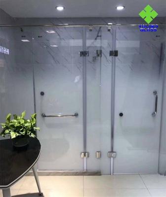 China Sola materia prima de cristal de cristal de descoloramiento helada seguridad para el sitio de ducha en venta