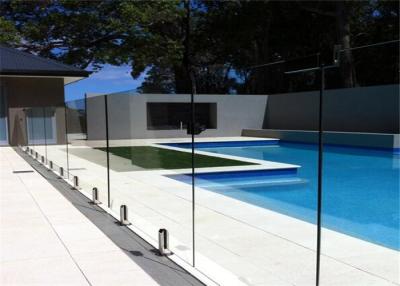 China High Strength 5mm 6mm 8mm Clear Tempered Glass Frameless Pool Fence Glass for sale