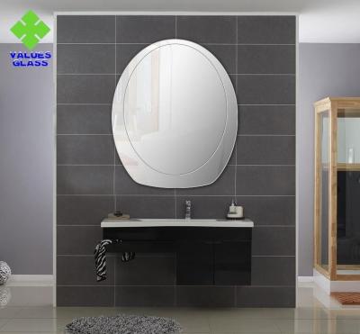 China Frameless Round Shaped Silver Wall Mirror 2mm 3mm 4mm 5mm 6mm Thickness for sale