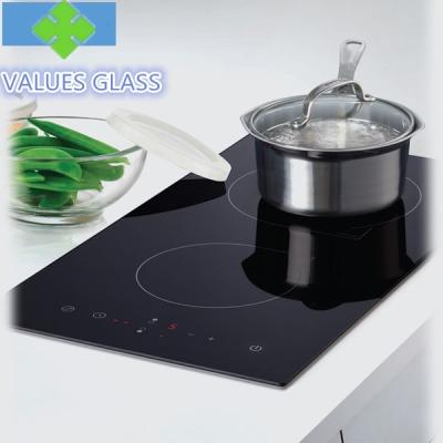 China Heat Resistant Ceramic Glass Panels Low Expansion Coefficient For Induction Cooker for sale