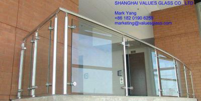 Chine Le professionnel a durci le verre de balcon durci par 12mm des panneaux 10mm de sécurité à vendre