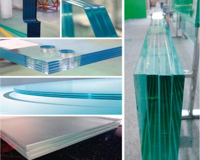 China hojas endurecidas 12m m del vidrio laminado con el material de cristal ultra claro en venta