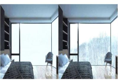 China PDLC Switchable Frosted Glass with Switchable Privacy Glass Film for sale