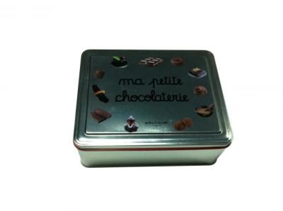 China 4 Color Printed Chocolate Tin Box Custom Tins for Sale Metal Cans with Lids Tin Containers for Food Packaging for sale