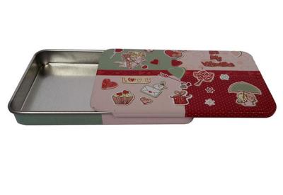 China OEM Sliding Tin Box Rectangular Empty Tins Pepermint Tins with Green Flavor for sale