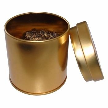China 0.23mm Mini Tea Tins Hot Sale Gold Tea Tin Box High Quality Tea Tin Canister for sale