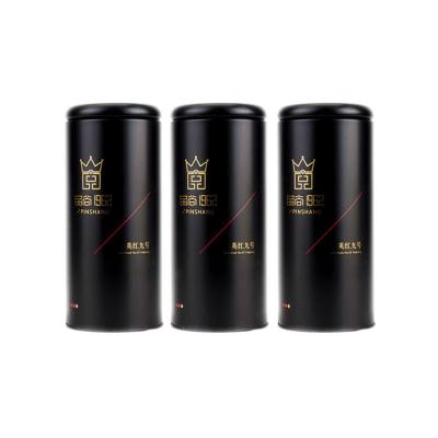 China Matt Finished Metal Tea Tin Packaging Hot Sale Airtight Tea Tins Black Tin Boxes Wholesale for sale