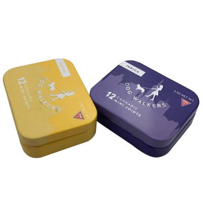 China Small Metal Tins with Lids Wholesale Tin Boxes for Storage Vintage Tin Containers for Food for sale
