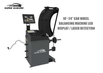 China LCD Monitor Tire Balancing Machine 220V 110V Laser Technology For Exact Detection for sale