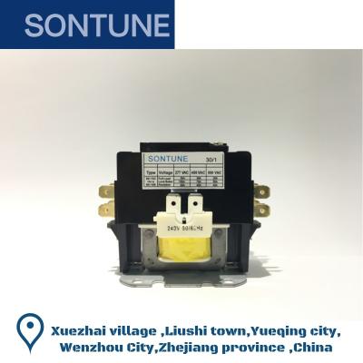 China Plastic Single Pole Contactor For Air Conditioner 220V 3kA Breaking Capacity for sale