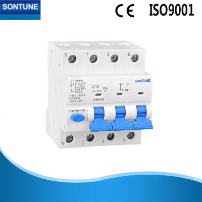 China 4 Pole Rcbo Circuit Breaker MCB + RCD AC or A Type Residual Current Operated for sale