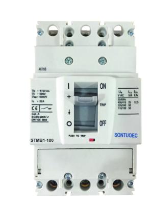 China CE Certified 3P 100A  MCCB Circuit Breaker , Mccb Switch With Normal Structure for sale