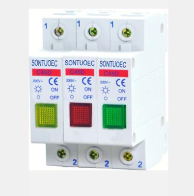 China Din Rail Led Or Neon Indicator Light PA66 Mcb Isolator Switch for sale