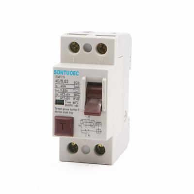 China Residual Current 2P 4P 415V PA66 ELCB Circuit Breaker for sale