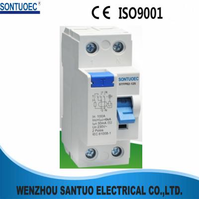 China 2P 4P 6KA 100 Amp RCCB Circuit Breaker Isolation Switching IEC61008 for sale