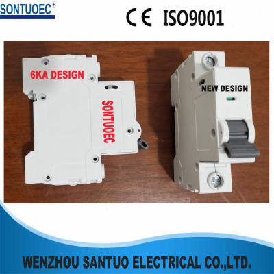China 6KA Miniature MCB Circuit Breaker IEC60898 Din Rail Fixed for sale