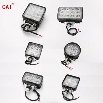 China Tractor IP68 CAT LED Work Lights 24v Beads 12v LED Work Light 60w 27w 48w 51w for sale