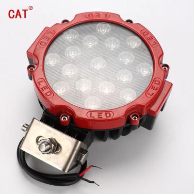 China 4x4 51w 7 Inch Round LED Offroad Lights 6000k Car Driving Lighting for sale