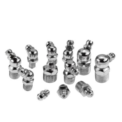 China M12 Threaded Grease Nipple Fittings Straight Hydraulic Stainless Steel For Cars for sale