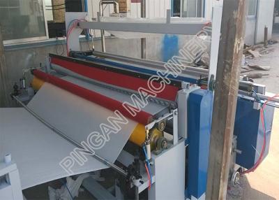 China Semi automatic tissue paper rolls rewinding machine efficient with embassing Function for sale