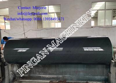 China Oil Bearing 850x4600mm Natural Granite Stone Press Roll for sale
